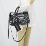 Balenciaga Reguler Classic City Graffiti Black White