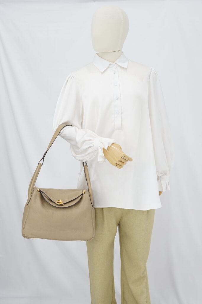 Hermes Lindy 30 Clemence Trench GHW