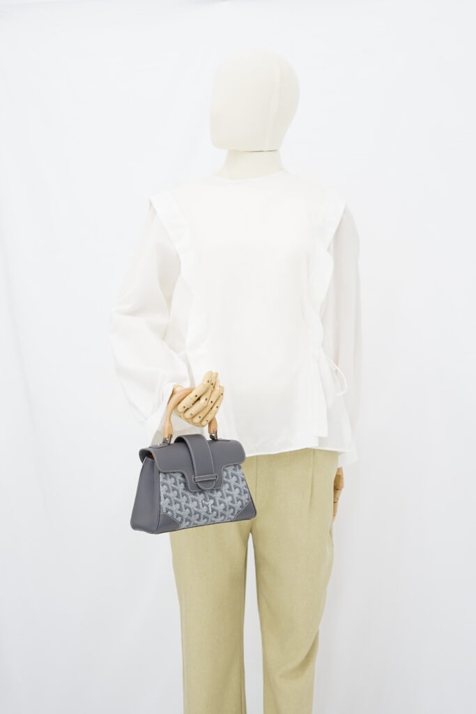 Goyard Saigon Souple Mini Goyardine Gris SHW