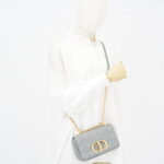 Dior Caro Small Gray GHW