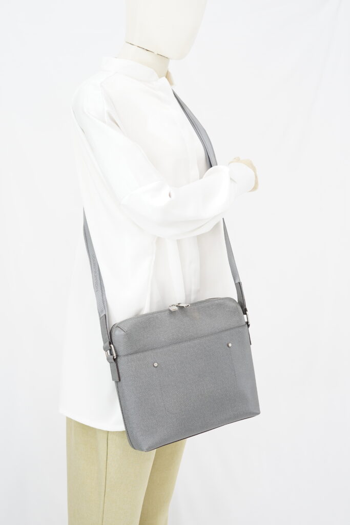 Louis Vuitton Grigori Messenger PM Taiga Grey SHW