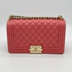 Chanel Boy 25 Caviar Pink GHW