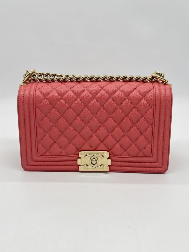Chanel Boy 25 Caviar Pink GHW