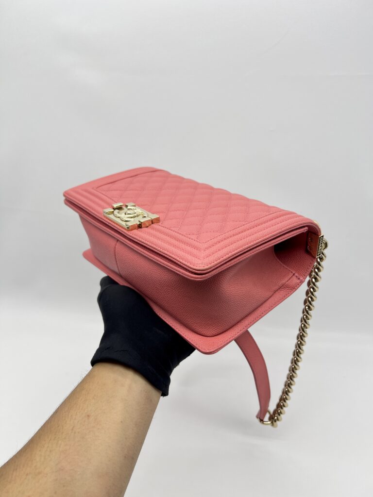 Chanel Boy 25 Caviar Pink GHW