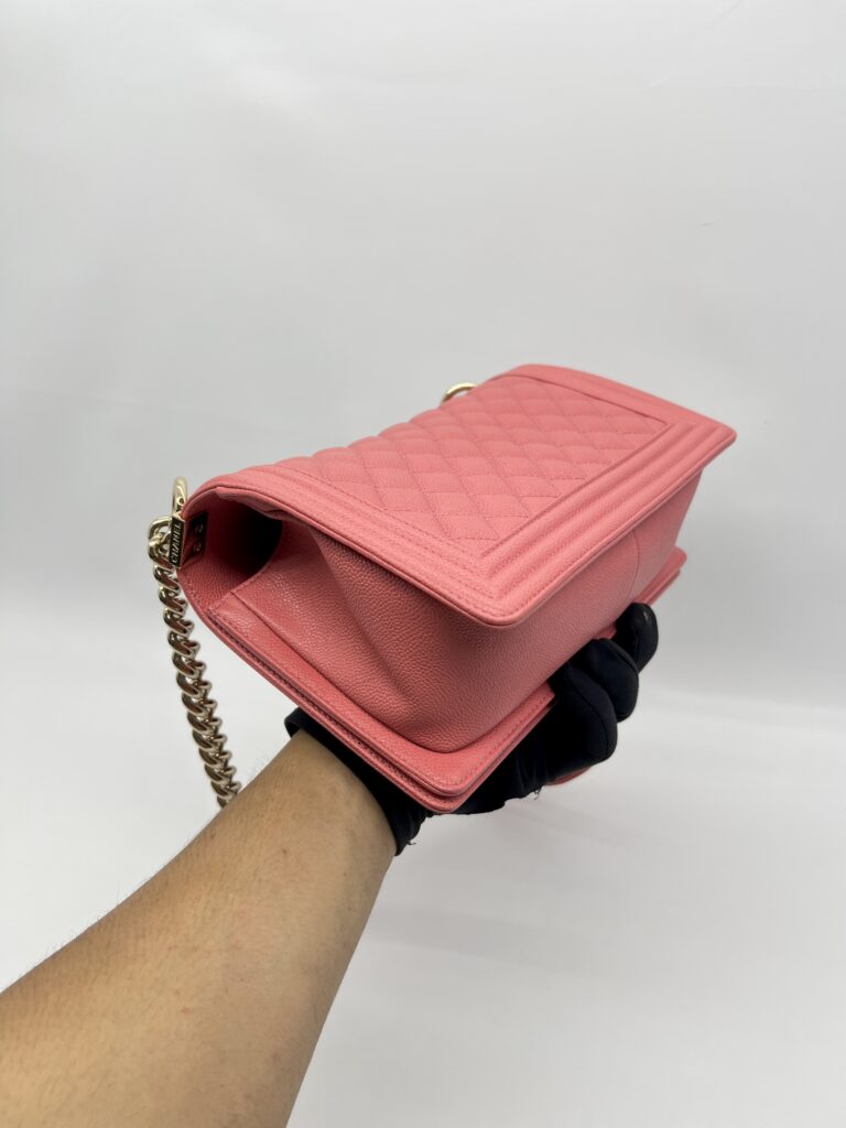 Chanel Boy 25 Caviar Pink GHW
