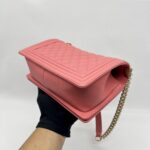 Chanel Boy 25 Caviar Pink GHW