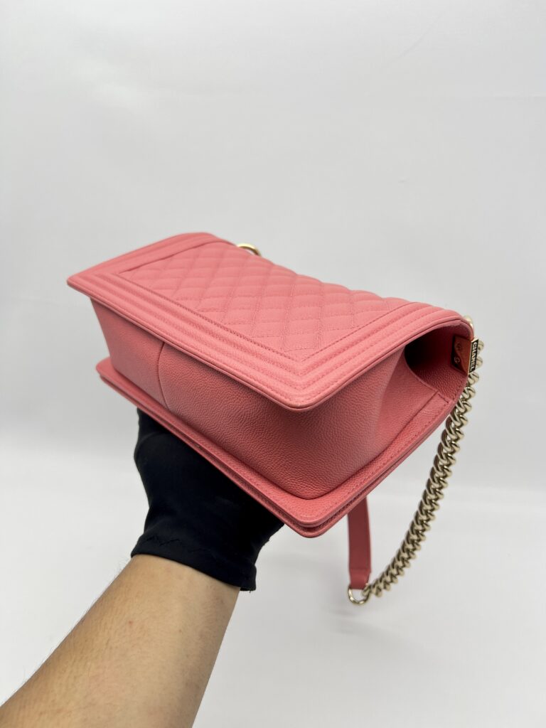 Chanel Boy 25 Caviar Pink GHW