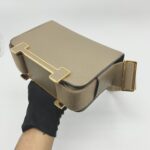 Hermes Geta Chevre Etoupe GHW