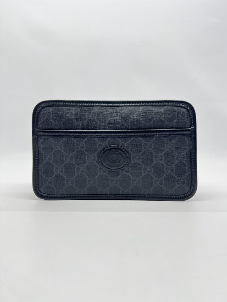 Gucci Mini Bag With Interlocking GG Supreme Black SHW