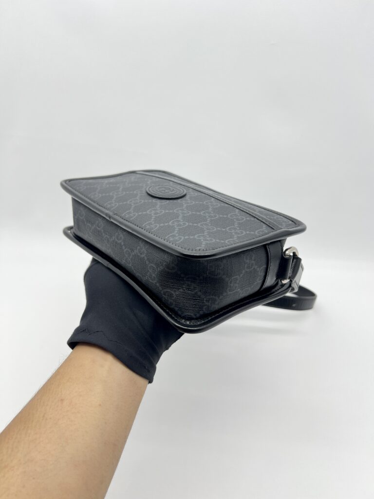 Gucci Mini Bag With Interlocking GG Supreme Black SHW