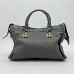 Balenciaga Small City Edge Chevre Grey GHW