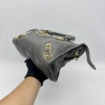 Balenciaga Small City Edge Chevre Grey GHW