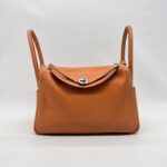Hermes Lindy 30 Clemence Orange PHW