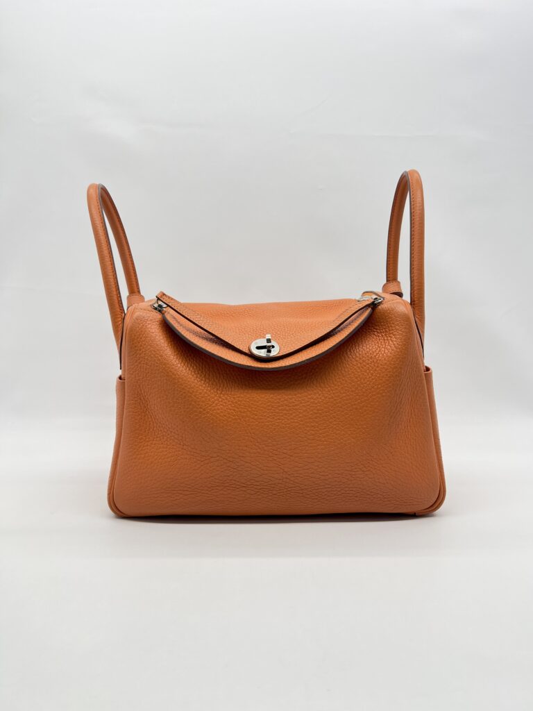 Hermes Lindy 30 Clemence Orange PHW