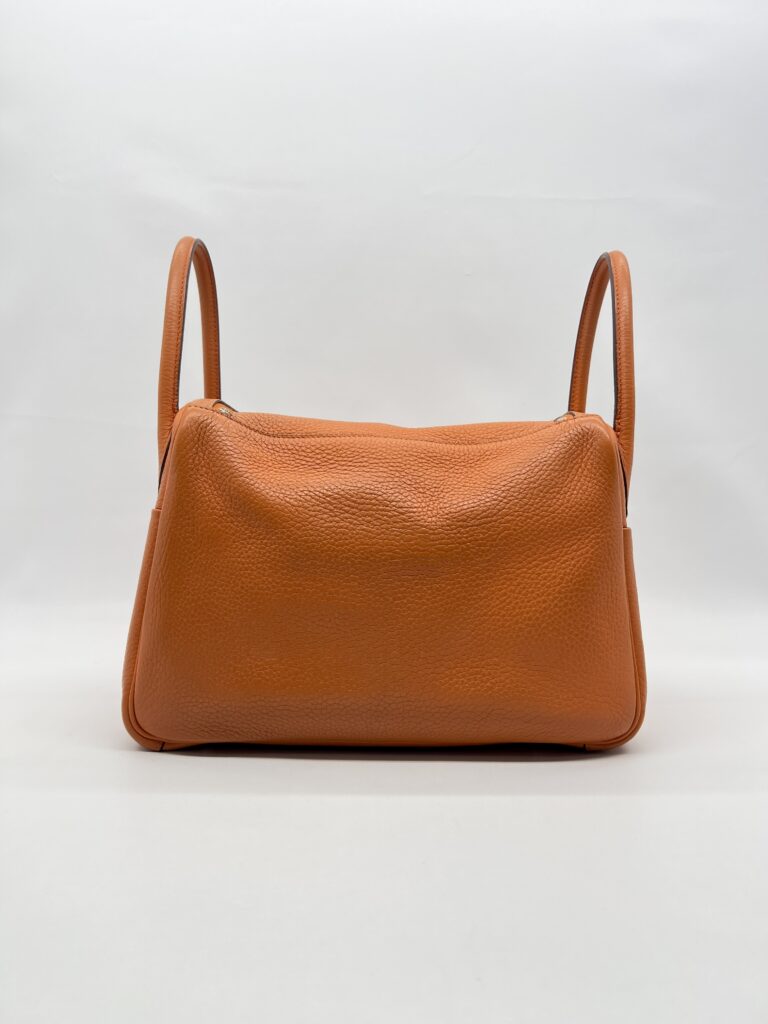 Hermes Lindy 30 Clemence Orange PHW