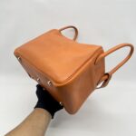 Hermes Lindy 30 Clemence Orange PHW