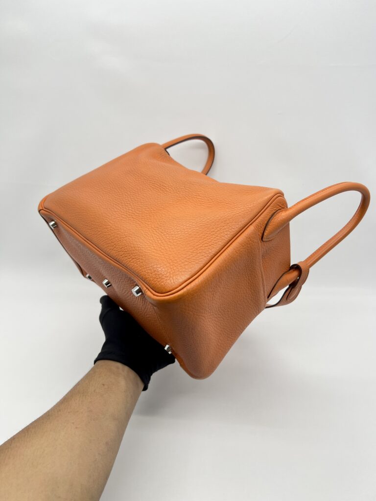 Hermes Lindy 30 Clemence Orange PHW