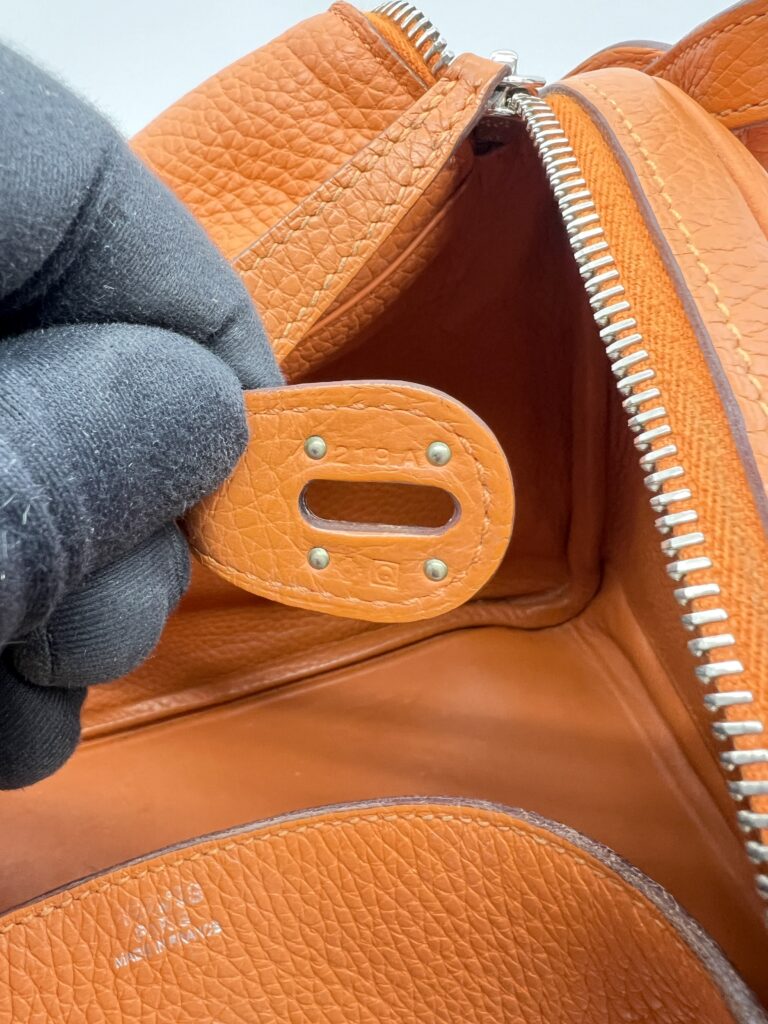 Hermes Lindy 30 Clemence Orange PHW