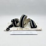 Dior Adjustable Shoulder Strap Ultramatte Black Embroidery