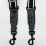 Dior Adjustable Shoulder Strap Ultramatte Black Embroidery