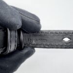 Dior Adjustable Shoulder Strap Ultramatte Black Embroidery