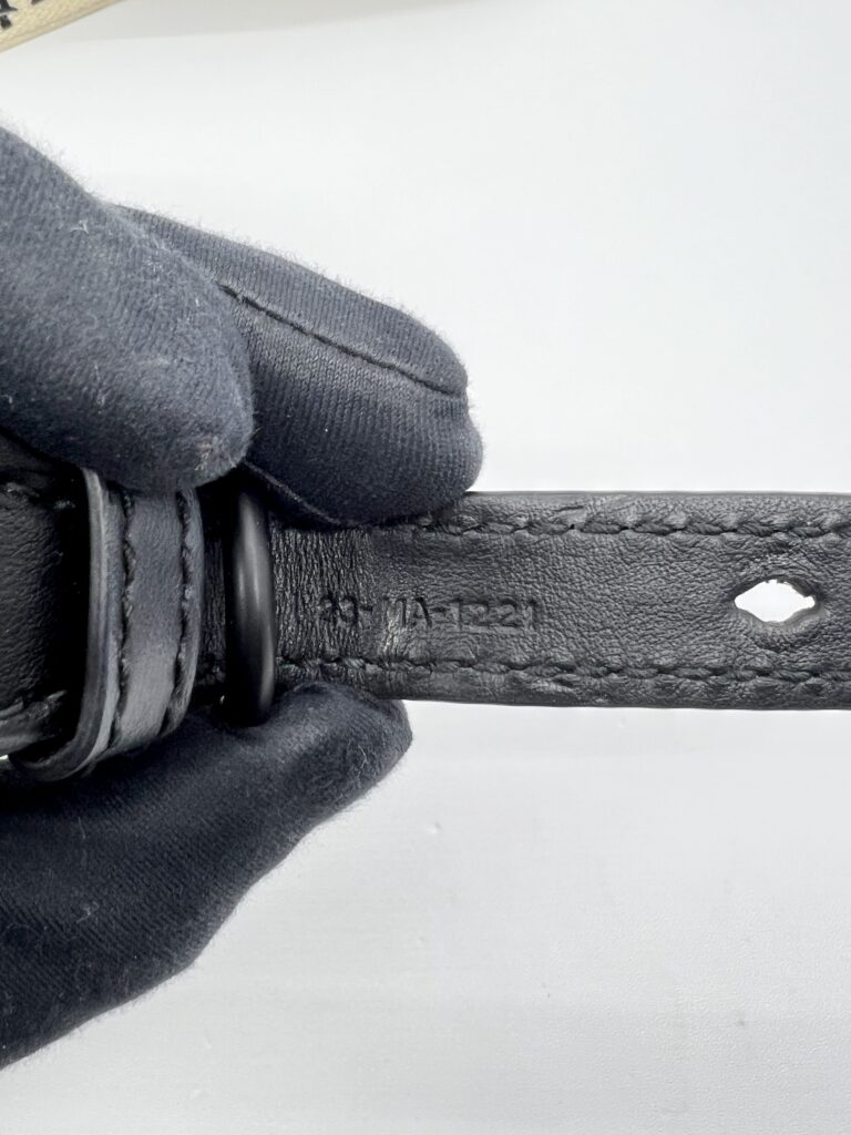 Dior Adjustable Shoulder Strap Ultramatte Black Embroidery