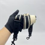 Dior Adjustable Shoulder Strap Ultramatte Black Embroidery