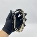 Dior Adjustable Shoulder Strap Ultramatte Black Embroidery