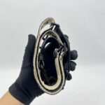 Dior Adjustable Shoulder Strap Ultramatte Black Embroidery