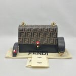 Fendi Kan I Black Brown FF GHW