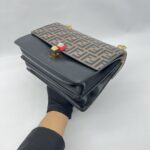 Fendi Kan I Black Brown FF GHW