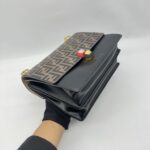 Fendi Kan I Black Brown FF GHW