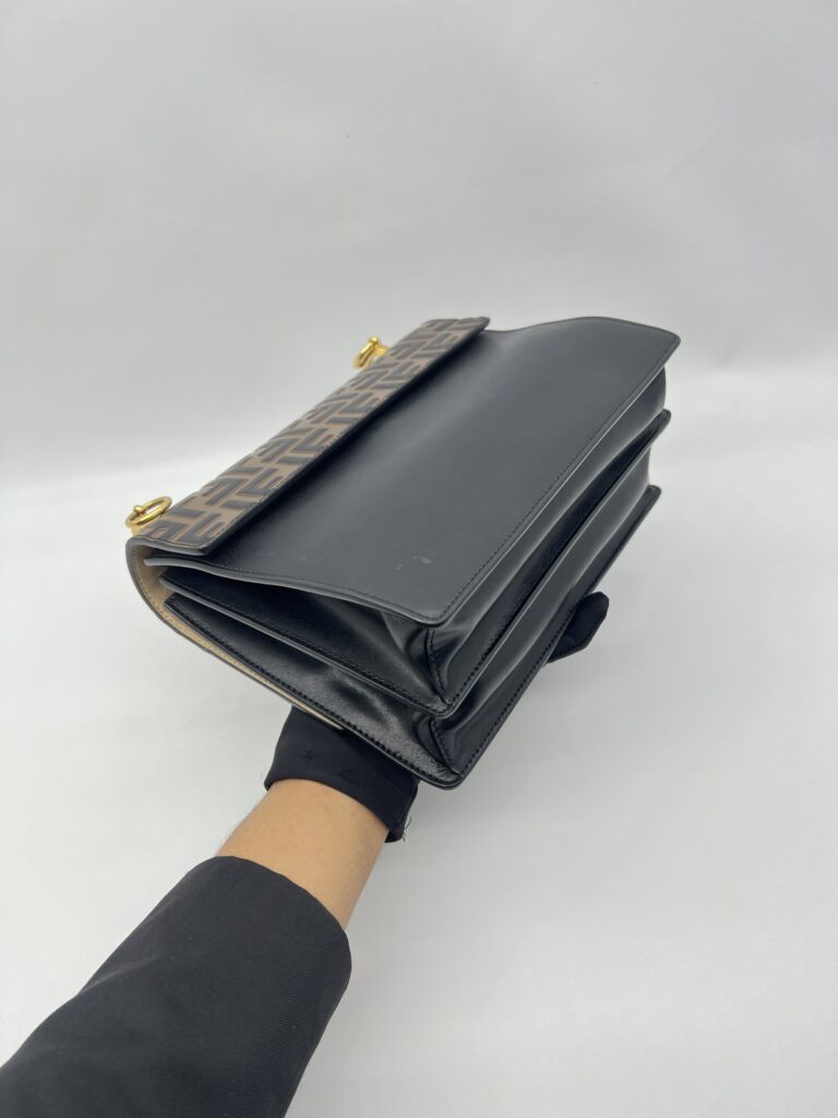 Fendi Kan I Black Brown FF GHW