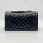 Chanel Medium Classic D Flap Lambskin Black GHW