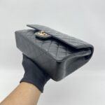 Chanel Medium Classic D Flap Lambskin Black GHW
