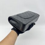 Chanel Medium Classic D Flap Lambskin Black GHW