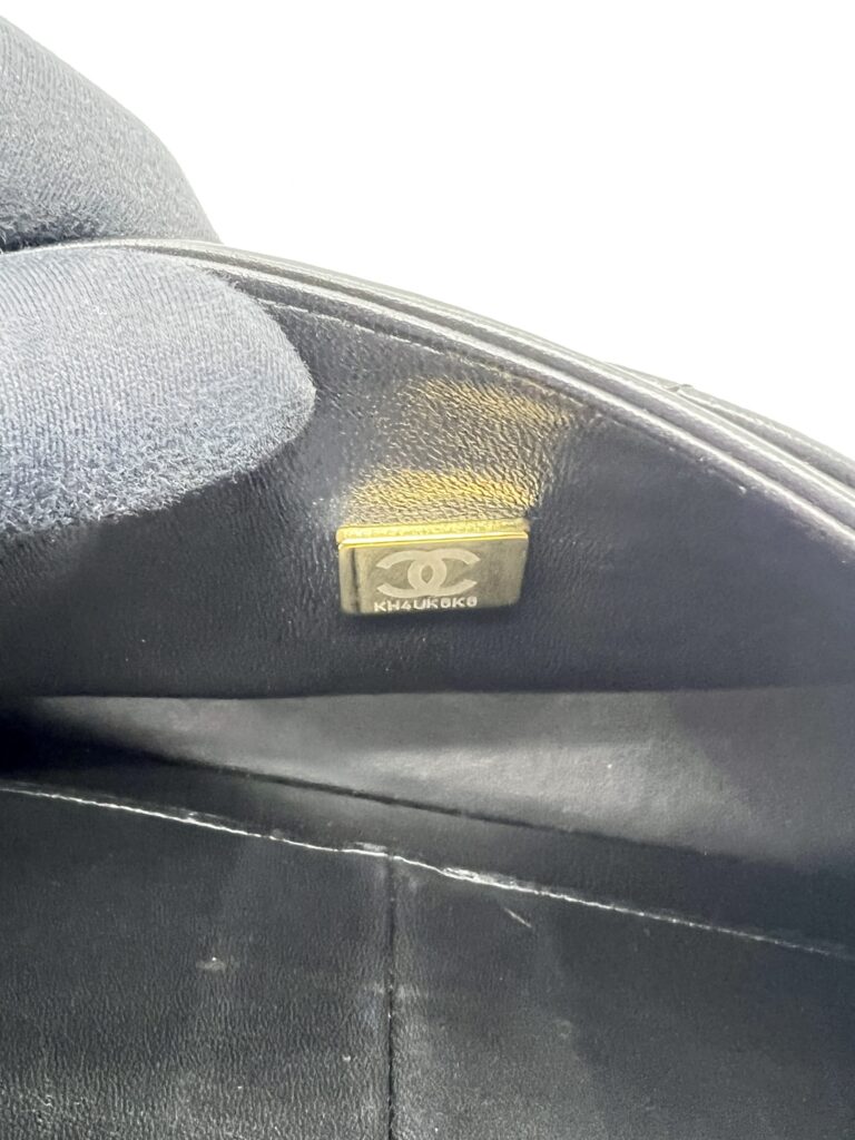 Chanel Medium Classic D Flap Lambskin Black GHW
