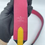 Louis Vuitton Strap Epi Noir Hot Pink SHW