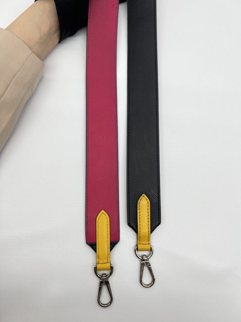 Louis Vuitton Strap Epi Noir Hot Pink SHW