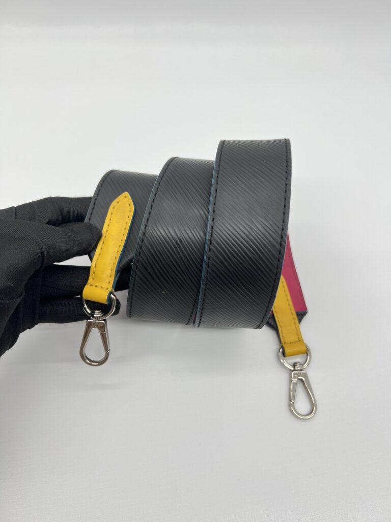 Louis Vuitton Strap Epi Noir Hot Pink SHW