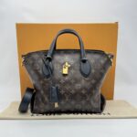 Louis Vuitton Flower Zip Tote MM Monogram Noir GHW