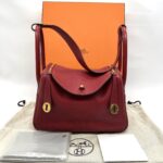 Hermes Lindy 26 Clemence Rouge Garance GHW