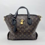 Louis Vuitton Flower Zip Tote MM Monogram Noir GHW