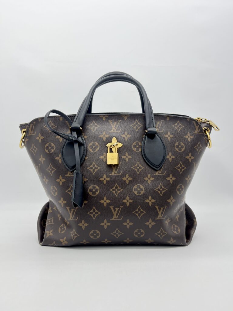 Louis Vuitton Flower Zip Tote MM Monogram Noir GHW