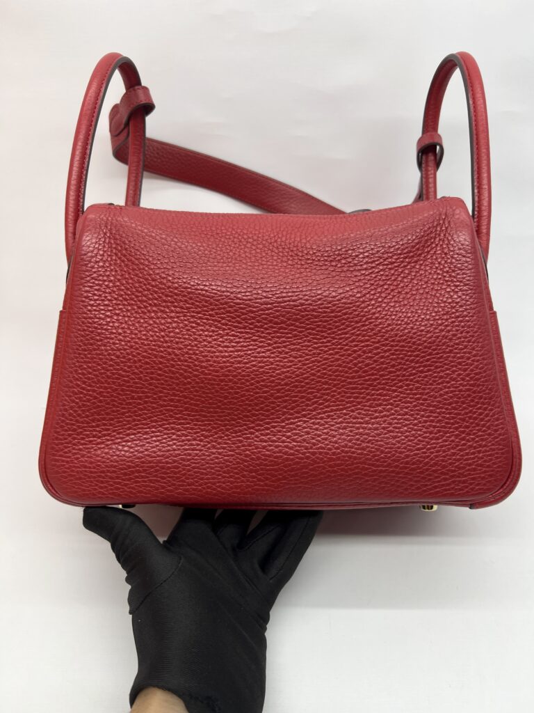 Hermes Lindy 26 Clemence Rouge Garance GHW