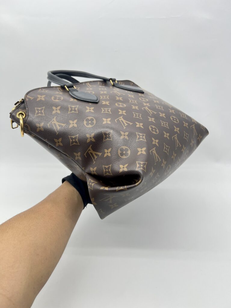 Louis Vuitton Flower Zip Tote MM Monogram Noir GHW