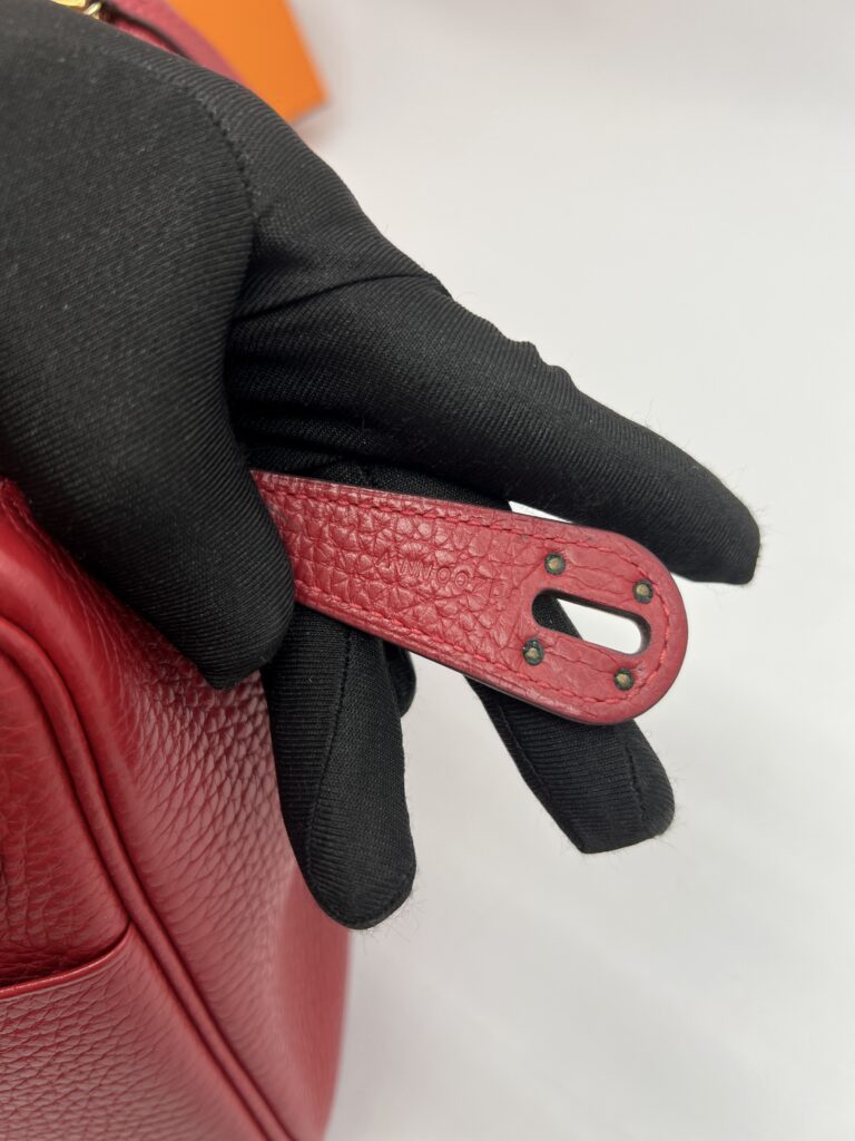 Hermes Lindy 26 Clemence Rouge Garance GHW