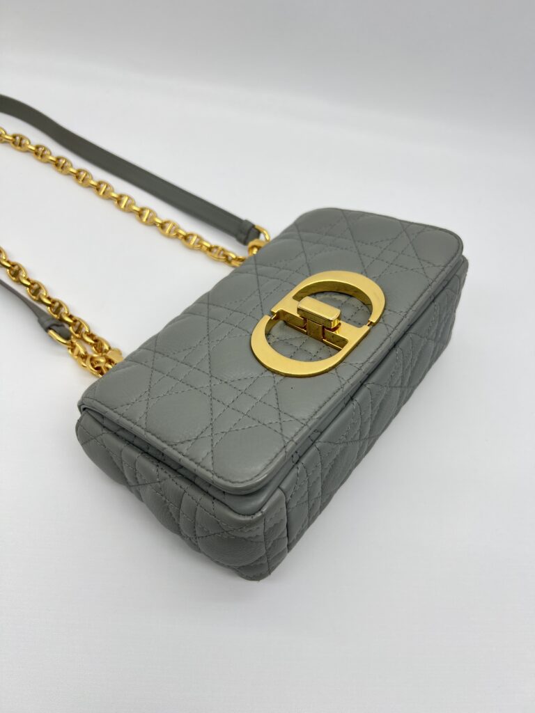 Dior Caro Small Gray GHW