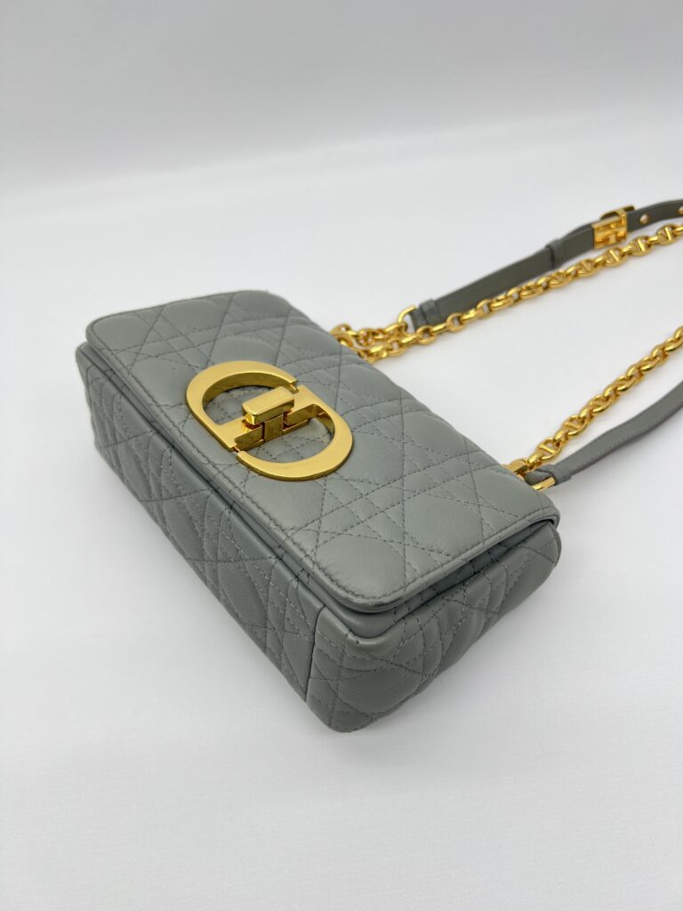 Dior Caro Small Gray GHW