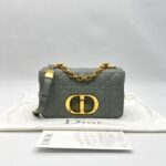Dior Caro Small Gray GHW